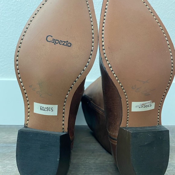 Capezio BOHO Brown Leather Western Boots 5 - Picture 3 of 8